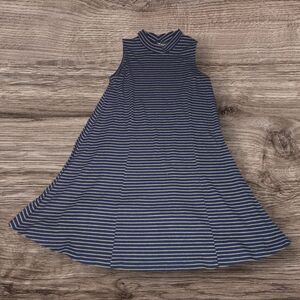 Derek Heart Navy Striped Dress Medium